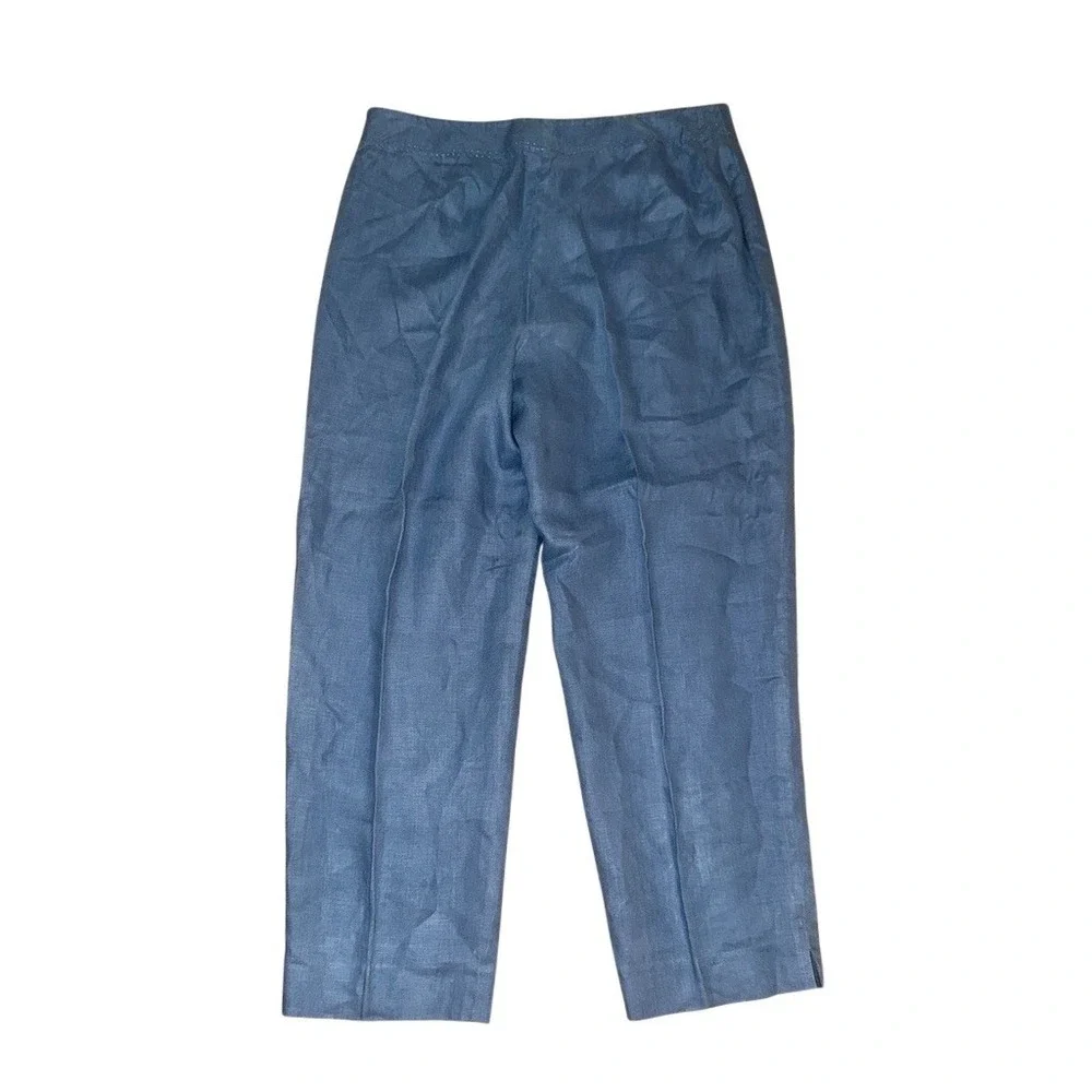 Rafaella Pant Suit Set Womens Size 14 Blue Shimmer Blazer Jacket‎ & Pants